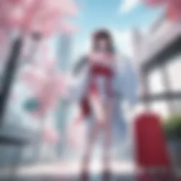 Abstract Artistic Representation of Bakemonogatari Plot Twists