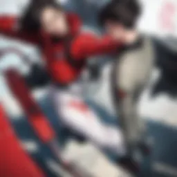 Cover art of the Akira manga showcasing its iconic style