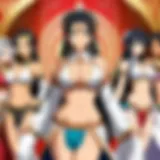 Symbolic representation of harem anime dynamics