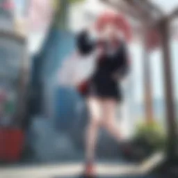 Vibrant anime character showcasing unique art style