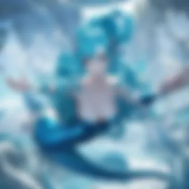 The Underwater Realm of the Mermaid An ethereal underwater world where a Mermaid interacts with aquatic creatures