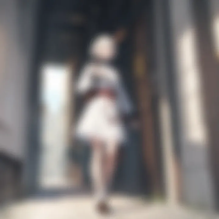 An illustration of the protagonist in a moment of introspection, reflecting on their journey.