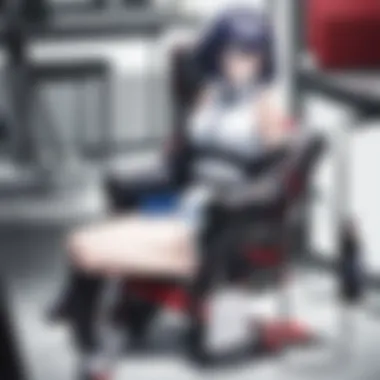 Ergonomically designed anime chair showcasing comfort and support.