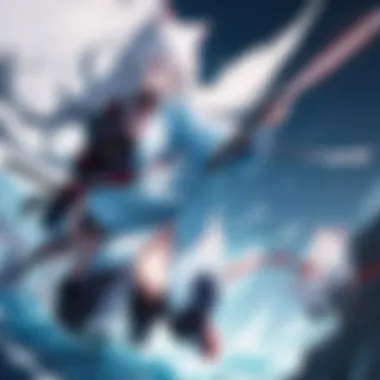 Mysterious Samurai Mastering the Katana under Moonlight Enigmatic Samurai wielding a katana in moonlight