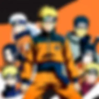 Crunchyroll Interface Featuring Naruto An overview of the Crunchyroll interface displaying Naruto episodes