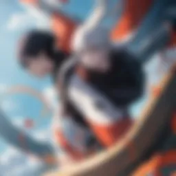 A vibrant scene from Naruto showcasing key characters