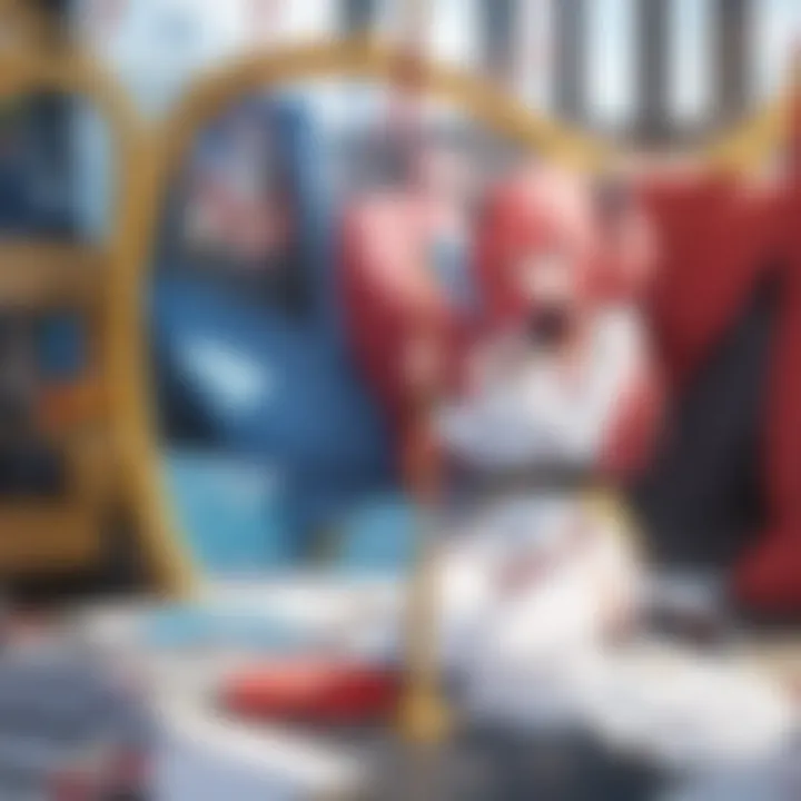 Cultural significance of Bandai games in the anime gaming landscape portrayed artistically