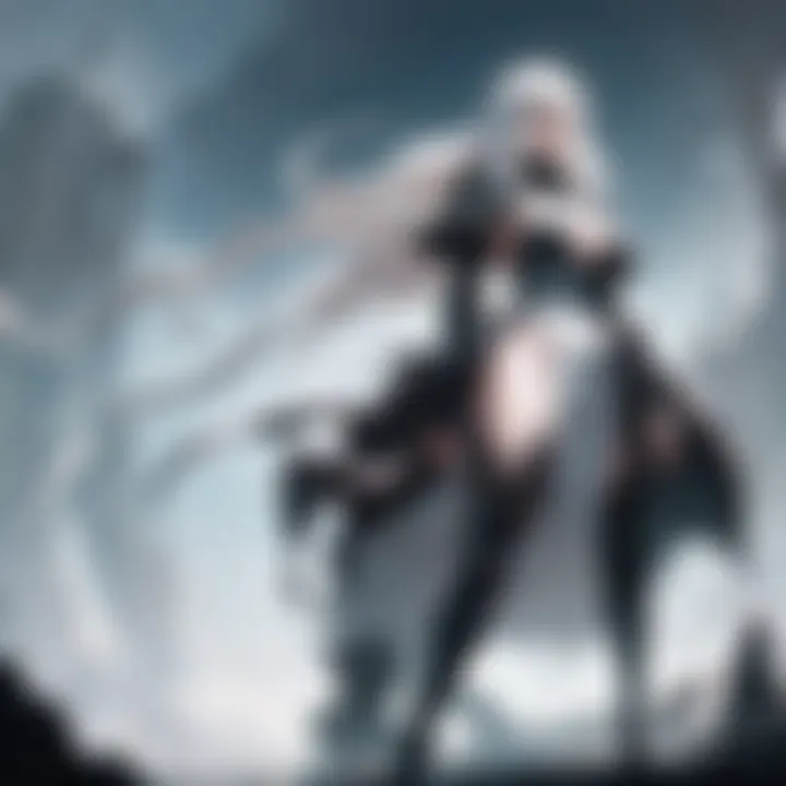 Sinister and enigmatic antagonist in a dark, foreboding setting