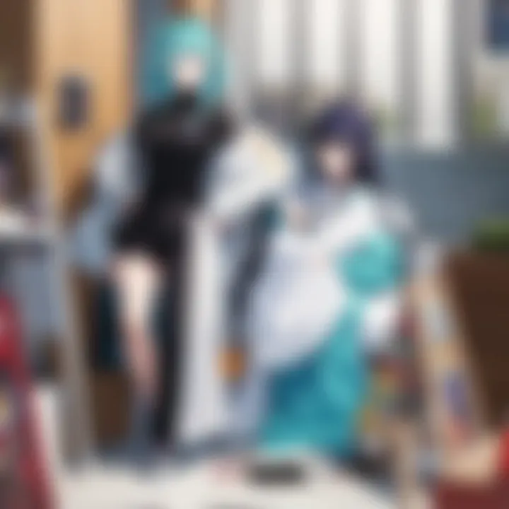 A cultural representation within an anime, illustrating its significant impact on society.