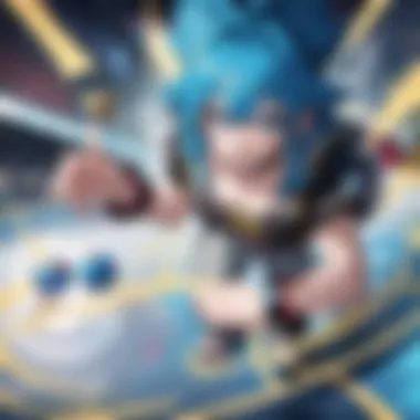 Dynamic Beyblade Stadium Battle Beyblade stadium during an intense battle