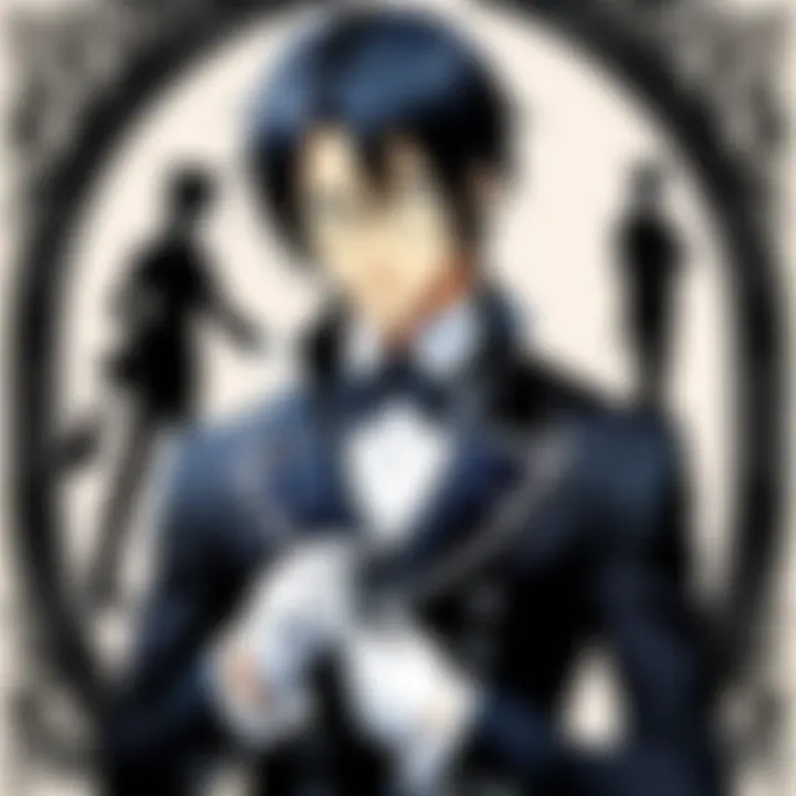 A detailed character analysis chart highlighting the evolution of key figures in Black Butler.