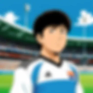 Cultural Significance in Sports A vibrant illustration highlighting the cultural impact of Captain Tsubasa on global sports