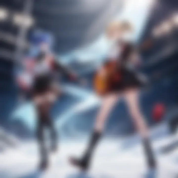 Captivating Fusion of Game Characters and Music Notes