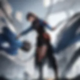 Artistic representation of the protagonist's cautious demeanor