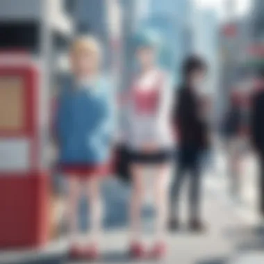 Character Nuances in Nichijou Online Abstract Conceptual Illustration of Character Nuances in Nichijou Online