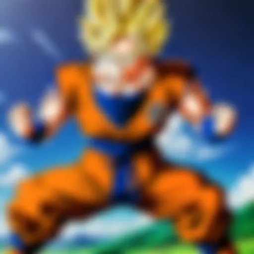Iconic characters from Dragon Ball showcasing their unique powers.