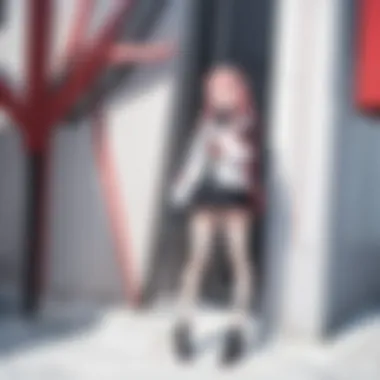 Enigmatic World of Darling in the Franxx Futuristic anime landscape with characters