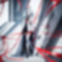 Dynamic portrayal of key characters in Darling in the Franxx