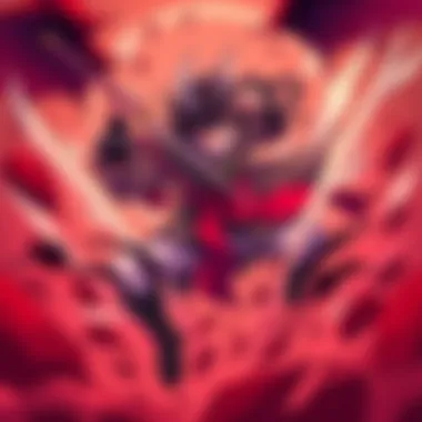 Stunning Animation in Action An elaborate artwork capturing the breathtaking animation quality of a battle scene.