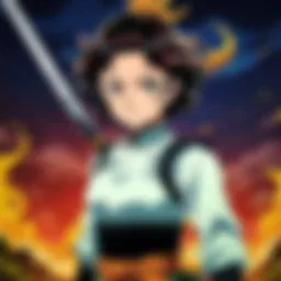 The intricate animation style of Demon Slayer