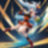 Dragon Ball Heroes characters in action