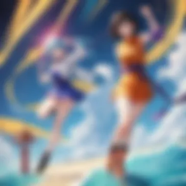 The Heroes of Dragon Ball Super Group shot of the main characters of Dragon Ball Super