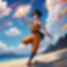 Mighty Saiyan Goku in Battle