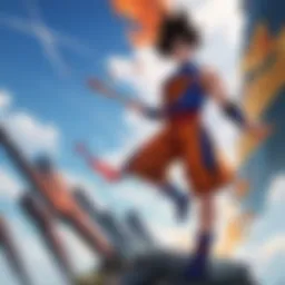 Mystical Saiyan Warrior in Battle