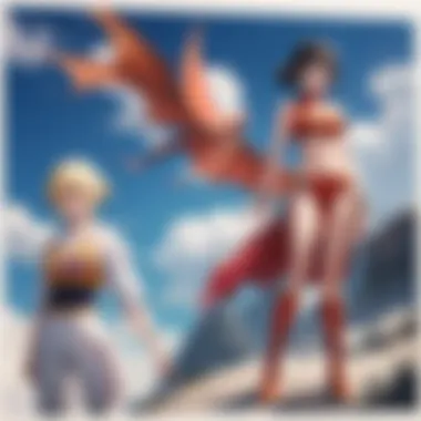 Epic Battle in Dragon Ball Z Super A vivid illustration of a significant battle scene from the series