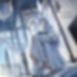 Enigmatic Angel character with dark wings