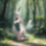 Ethereal Viera in mystical forest