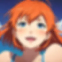 A vibrant scene depicting an animated character experiencing blissful joy.