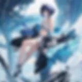 Mysterious protagonist navigating a surreal world