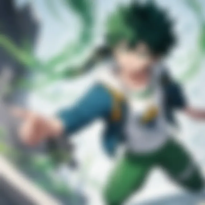 Character evolution journey of Izuku Midoriya