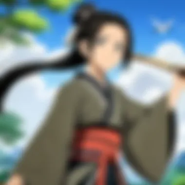 The Artistry of Dororo An illustration showcasing the stunning animation style of Dororo.