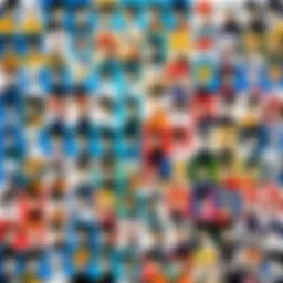 A vibrant collage of popular anime series available on Crunchyroll