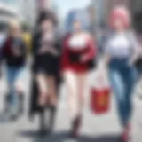 A vibrant anime convention in Germany showcasing fan art and merchandise