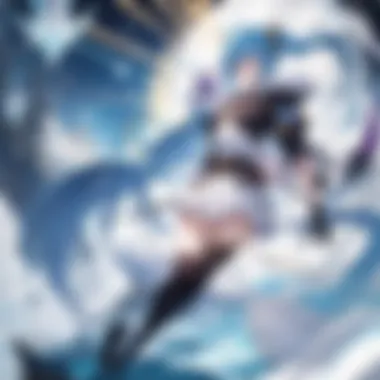Dynamic Characters of AnimeLogix Abstract artwork showcasing dynamic anime character designs