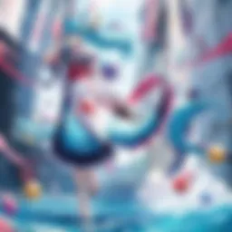 Japanese Anime Characters in Vibrant Action