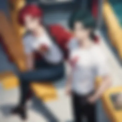 Close-up of Banana Fish anime characters in a dramatic scene