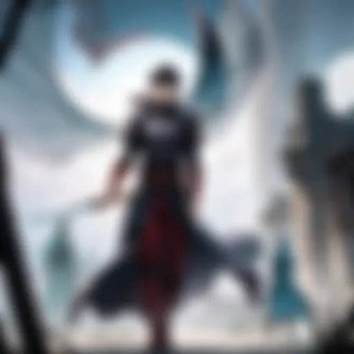 Mysterious protagonist wielding the Dragon Slayer sword