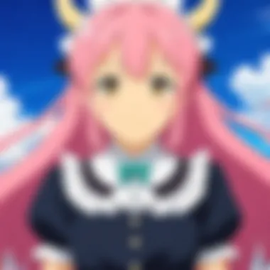 Thematic Elements in Dragon Maid An illustration depicting key thematic elements of Dragon Maid.
