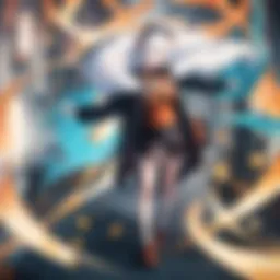 Illustration depicting a labyrinth of intricate plotlines in anime series