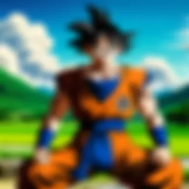Iconic Characters of Dragon Ball A vibrant artwork showcasing iconic Dragon Ball characters in action