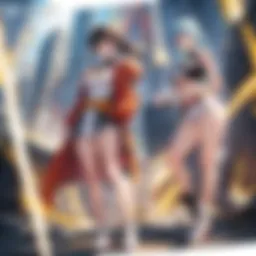 Mystical Saiyan warrior unleashing power