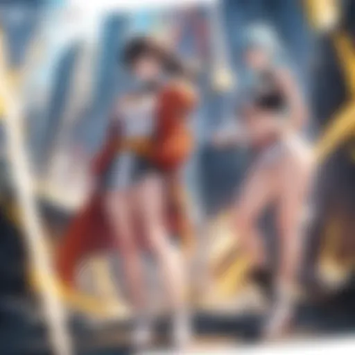 Mystical Saiyan warrior unleashing power