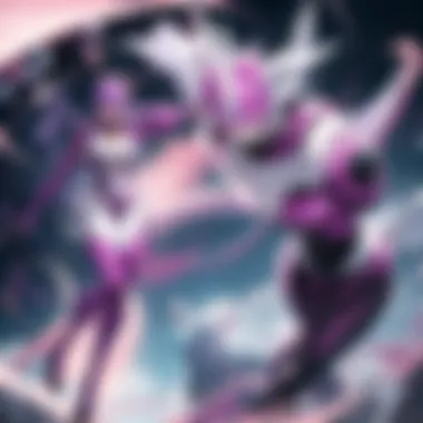 Frieza's Menacing Final Form Showdown Artistic representation of Frieza's menacing final form ready for a showdown