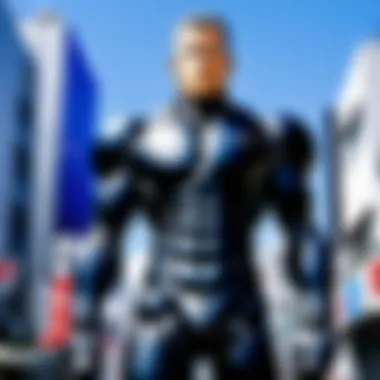 Artistic Direction in Gantz A visually striking scene highlighting the artistic direction of Gantz