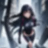 An intense moment from Gantz showcasing the protagonist's determination