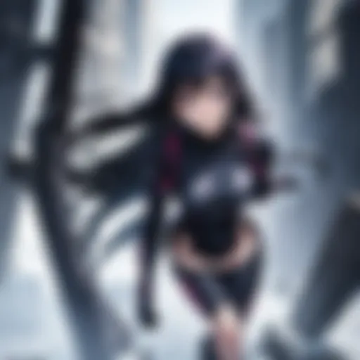 An intense moment from Gantz showcasing the protagonist's determination